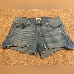 Hudson women’s size 25 gray hem shorts.